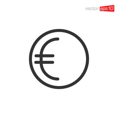 Euro Money Icon Design Vector