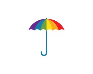umbrella logo icon  vector illustration