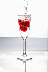 red wine splash