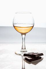 cognac glass made of thin glass