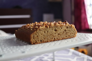 Banana walnut cake