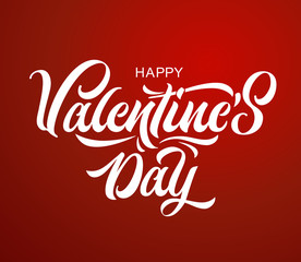 Vector illustration. Happy Valentines Day typography vector design for greeting cards and poster. Valentines Day text. Design template celebration.