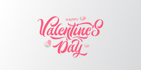 Vector illustration. Happy Valentines Day typography vector design for greeting cards and poster. Valentines Day text. Design template celebration.