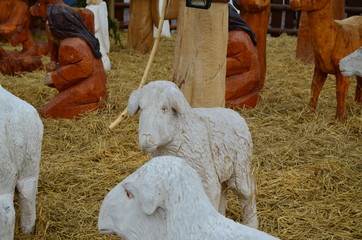 lamb in the manger of jesus