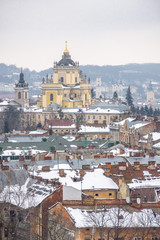 Obraz premium aerial view of city