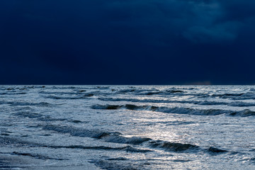 Fototapeta na wymiar Stormy sky over Baltic sea.