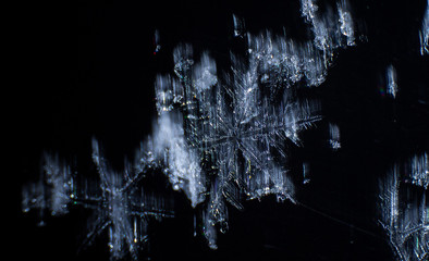 snowflakes are falling