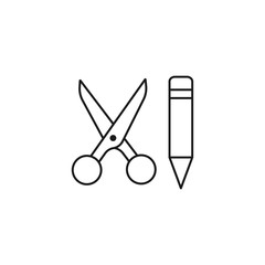 craft - minimal line web icon. simple vector illustration. concept for infographic, website or app.