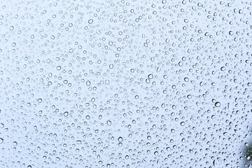 water rain drop on glass window