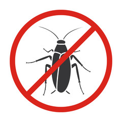 Cockroach vector icon.Black vector icon isolated on white background cockroach.