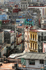 Fototapeta na wymiar Old Havana downtown Street - Havana, Cuba