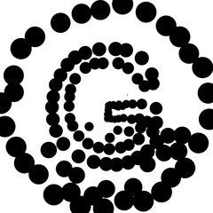 Doodle Drawing Circles Letter - G