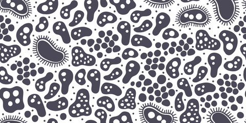 bacteria virus circle illustration, minimalism