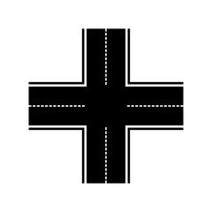 Obraz premium road icon vector design symbol