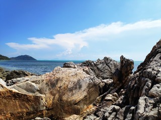 Fototapeta na wymiar Rocks near the sea
