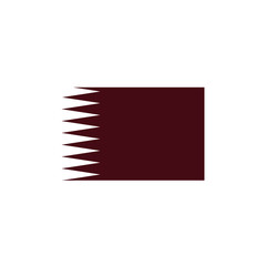 Qatar flags icon. Design template vector