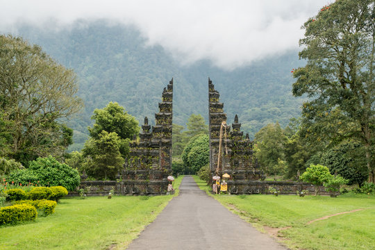 Handara Gates -famouse balinese architechtural and spiritual attraction  on Bali, Indonesia