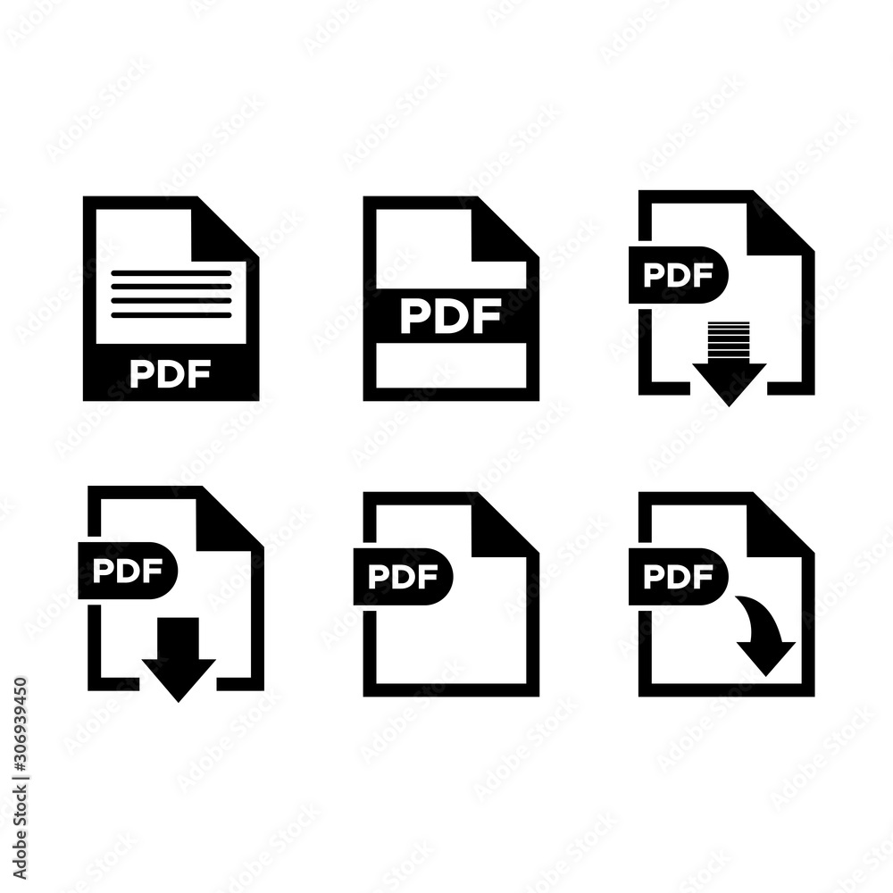 Poster pdf file icon vector design symbol