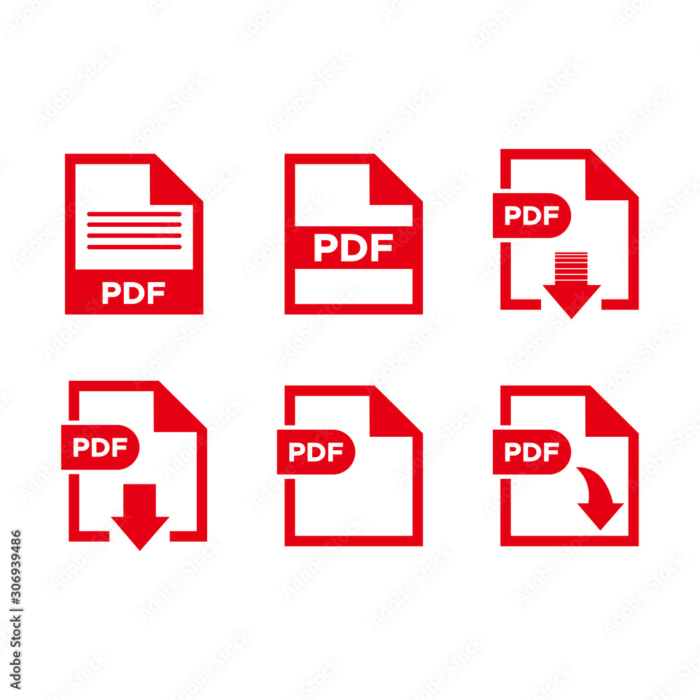 Poster pdf file icon vector design symbol