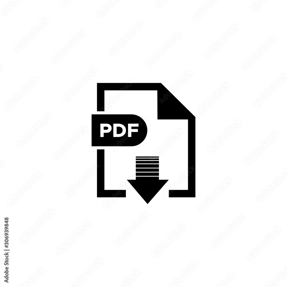 Poster pdf file icon vector design symbol