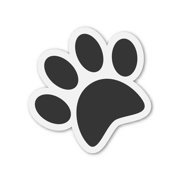 Vector animal Footprint icon isolated.