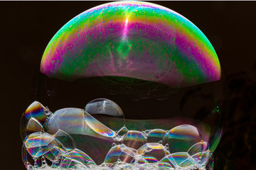 Soap bubble macro