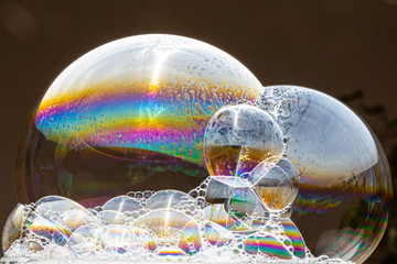Soap bubble macro