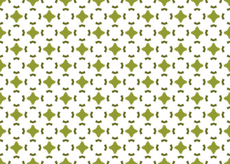 Seamless geometric pattern design illustration. In green, white colors.