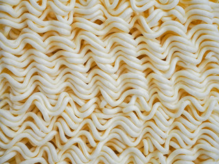 top view of Instant noodles