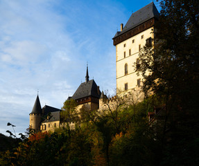 Obraz premium Karlstejn castle towers. Czech Republic