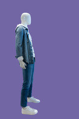 Full-length male mannequin.