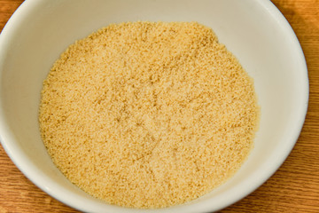 Couscous in bowl
