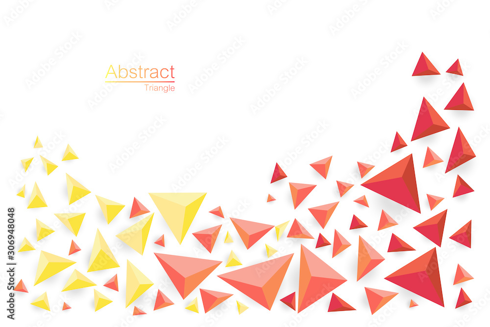 Poster background with triangle pattern