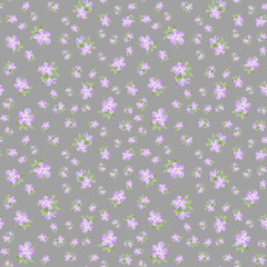 Seamless pattern of watercolor geranium flowers. Perfect for web design, cosmetics design, package, textile, wedding invitation, logo