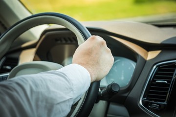 Men Driving Vehicle