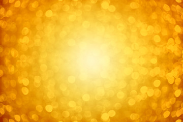 golden bokeh light background, texture with glitter defocused sparkle bokeh circles.