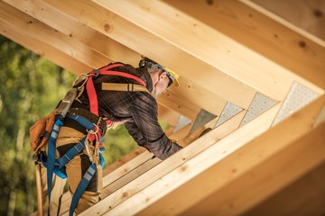 Wooden Roof Frame Construction