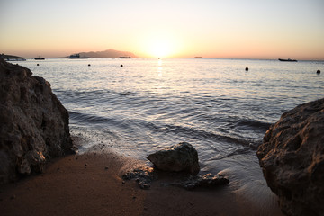 sunrise at the beach sea vacation horizon 