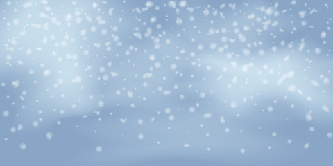 Snowflakes, snowfall.