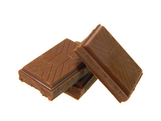 chocolate isolated on white background