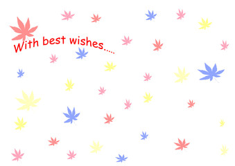 abstract  floral background - best wishes envelope front page designn