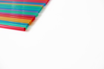 colored pencils isolated on white background