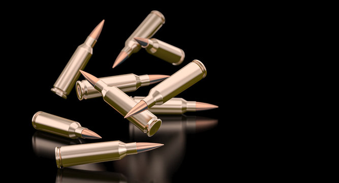 bullets of a 7.62 caliber assault rifle.