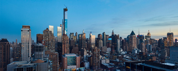 new york city at twilight