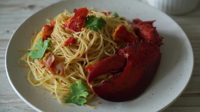 Pasta all'astice or Lobster spaghetti