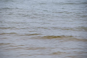 sea waves in a cold winter day