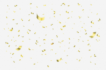 Golden 3d sparcles confetti