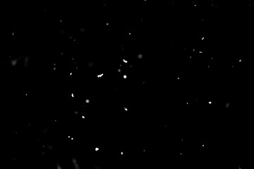 Christmas background, white snow on black background for edit photo.