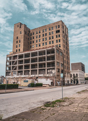 Old abandoned building in Galveston Texas 