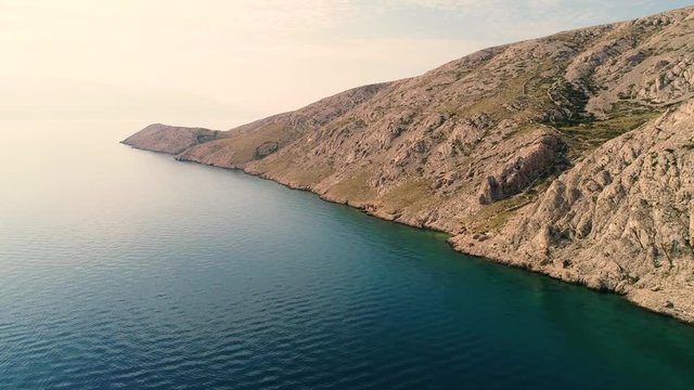Aerial view of Vela luka bay during the summer, Ba&scaron;ka, Croatia.